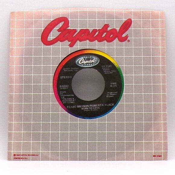 Tonight I Celebrate My Love/Born To Love by Roberta Flack & Peabo Bryson 45 - Picture 2 of 6